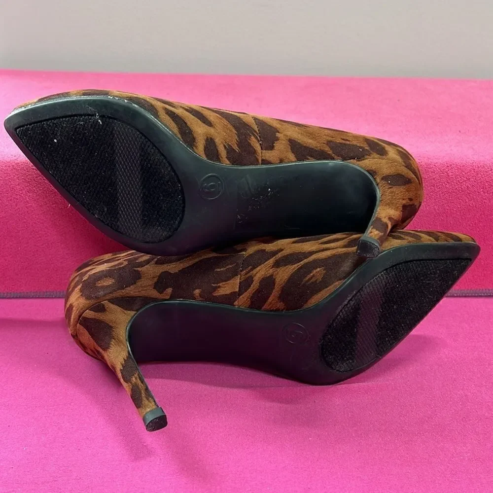 A New Day Leopard Print 3” Heels Size 6